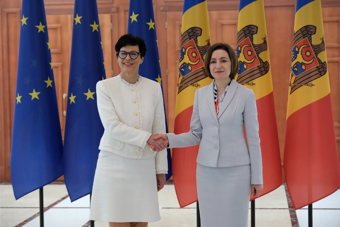 Marta Kos și Maia Sandu FOTO X / @MartaKosEU