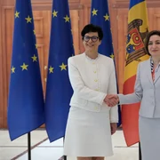 Marta Kos și Maia Sandu FOTO X / @MartaKosEU