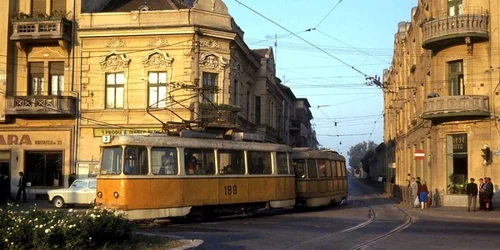 În 1991 mai circulau încă și vechile tramvaie