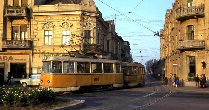 În 1991 mai circulau încă și vechile tramvaie