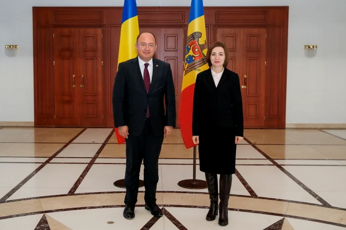 Maia Sandu și Bogdan Aurescu au avut o întrevedere. FOTO: Presedinte.md