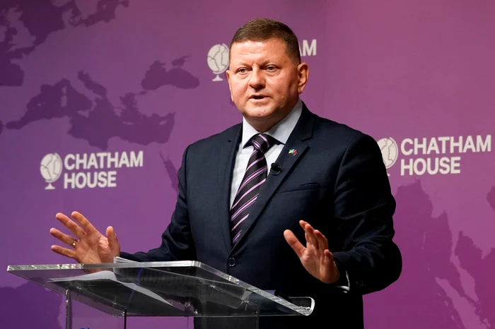 Valeri Zalujnîi a ținut un discurs la un eveniment Chatham House FOTO PROFIMEDIA