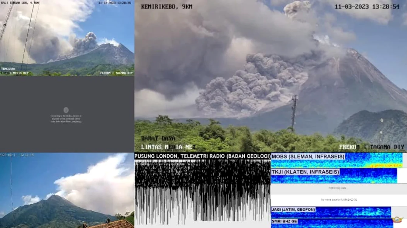 Erupție vulcan Indonezia. FOTO Badan Nasional Penanggulangan Bencana