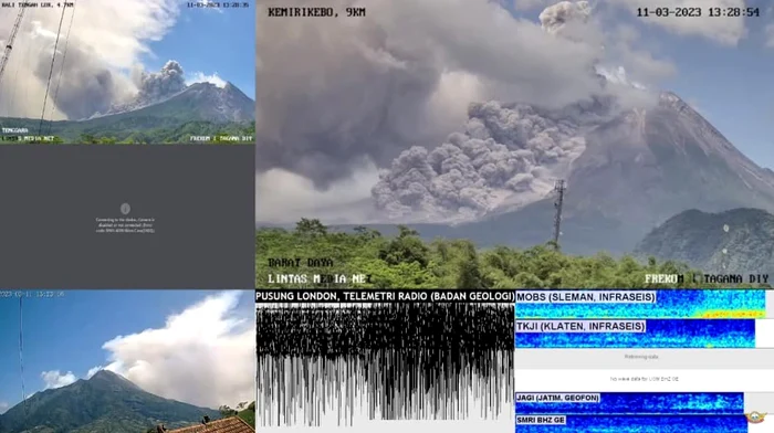 Erupție vulcan Indonezia. FOTO Badan Nasional Penanggulangan Bencana