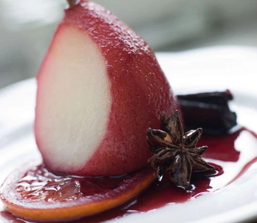 Pear Poached in Rioja Orange and Spices jpeg