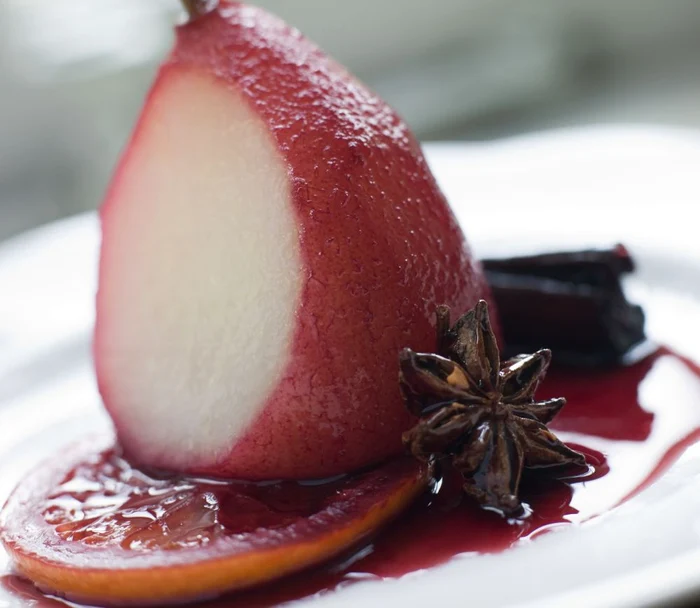 Pear Poached in Rioja Orange and Spices jpeg