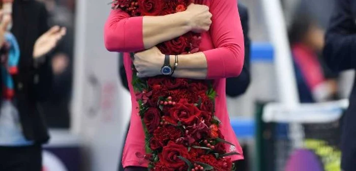 Simona Halep a devenit numărul 1 mondial dupa seminfinala de la Beijing. FOTO AFP / Greg Baker