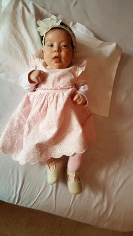 Anastasia este fiica de două luni a Emiliei Ghinescu