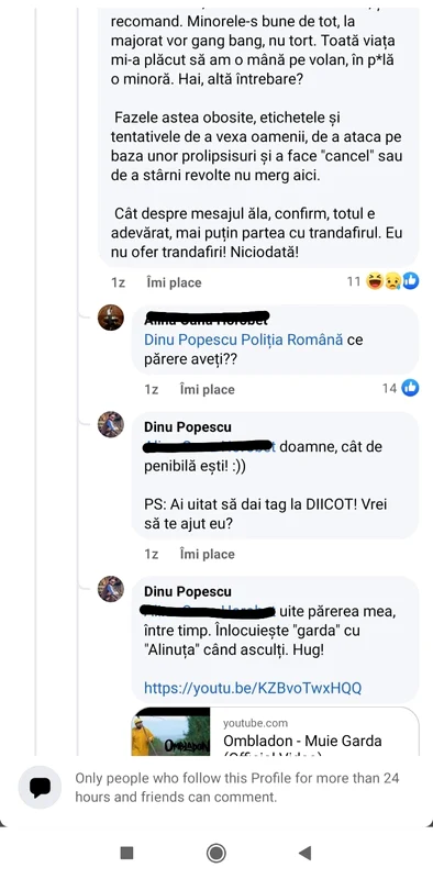 Dinu Popescu i-a îndemnat pe oameni să îl reclame la Poliție