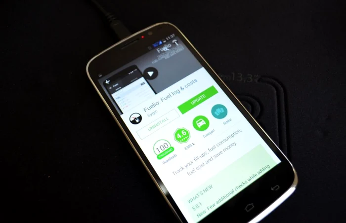 Fuelio poate fi descărcat din Play Store