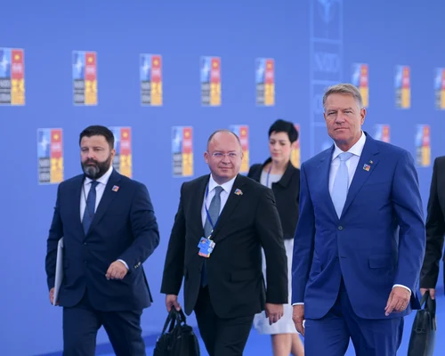 Aurescu Iohannis si Dincu la Summitul NATO de la Madrid FOTO Presidency