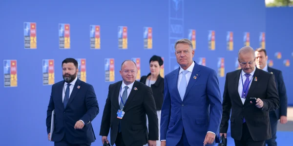 Aurescu Iohannis si Dincu la Summitul NATO de la Madrid FOTO Presidency