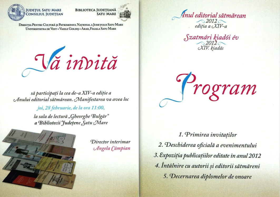 Evenimentul, preluat chiar şi de către biblioteci din alte judeţe ale ţării, a ajuns la ediţia a XIV-a