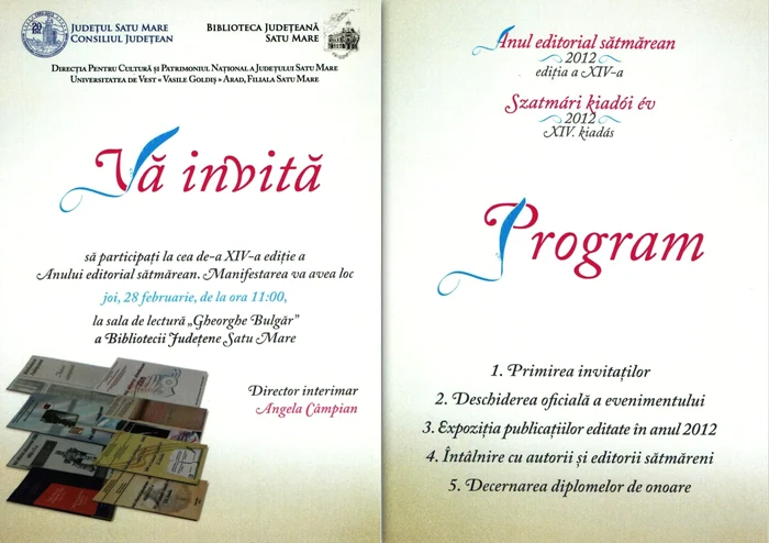 Evenimentul, preluat chiar şi de către biblioteci din alte judeţe ale ţării, a ajuns la ediţia a XIV-a