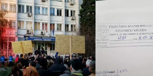 Protest împotriva malpraxisului medical vâlcean