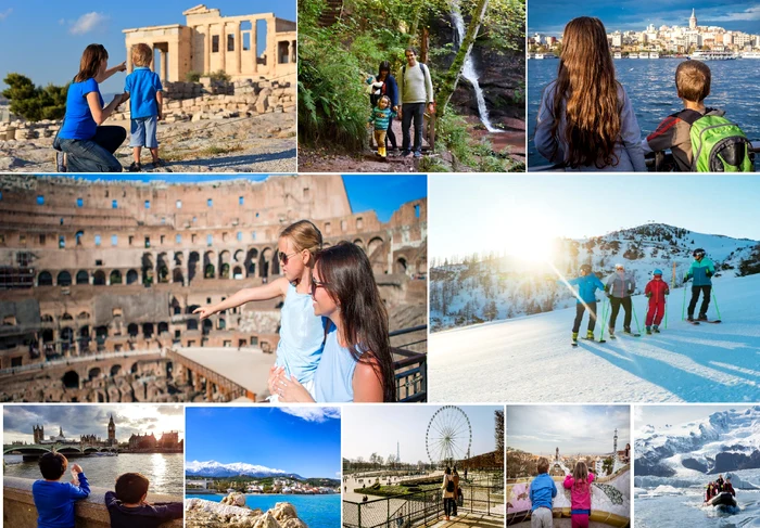 Colaj destinații de vacanță pentru familii cu copii mai mult sau mai puțin prietenoase în Europa 