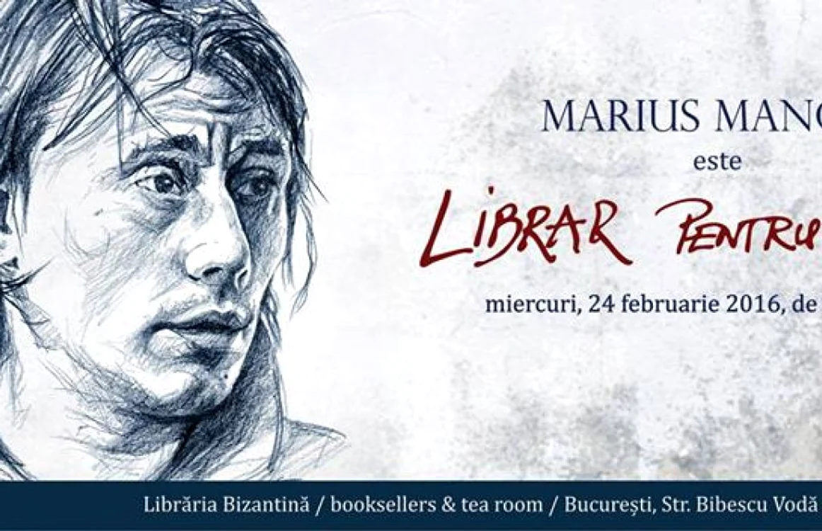 Marius Manole, în rol de librar