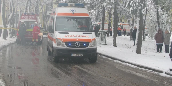 Situaţie de urgenţă la Universitatea Agricolă din Timişoara Foto