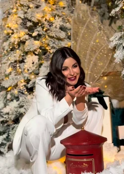 Natalia Mateuț a purtat mereu lenjerie roșie în noaptea dintre ani foto: Antena 1