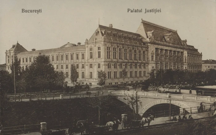 Palatul Justiţiei din Bucureşti.ANR, SJAN Maramureş, Colecţia de ilustrate de la Schmid Frederic, sec. XIX-XX, nr.103