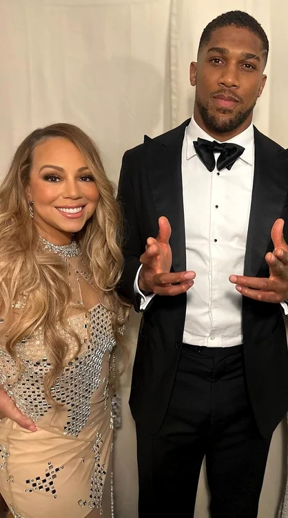 Mariah Carey și boxerul Anthony Joshua au fost și ei prezenți (Foto: Instagram)