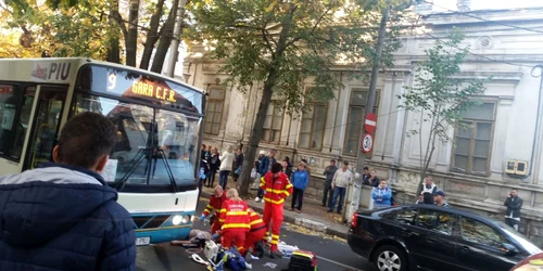 Imagine de la locul accidentului din Galaţi FOTO Grupul Şoferilor din Galaţi/Facebook