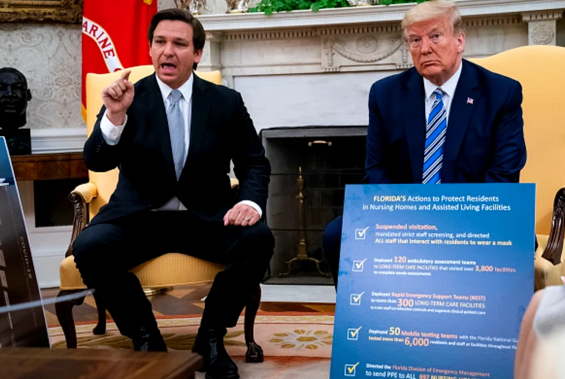 Ron DeSantis s-a retras din cursa pentru prezidențiale / foto: Getty