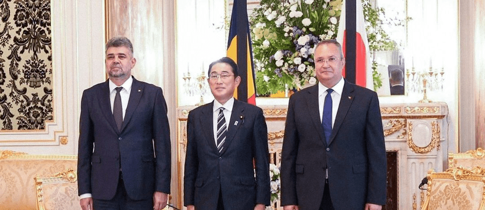 Ciucă și Ciolacu, vizită în Japonia. Ce i-a transmis Marcel Ciolacu noului premier nipon