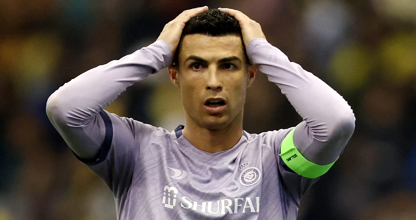 Cristiano Ronaldo a început prost noul campionat din Arabia Saudită. Foto EPA EFE