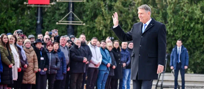 Preşedintele demisionar Klaus Iohannis părăsind Palatul Cotroceni (12.02.2025)