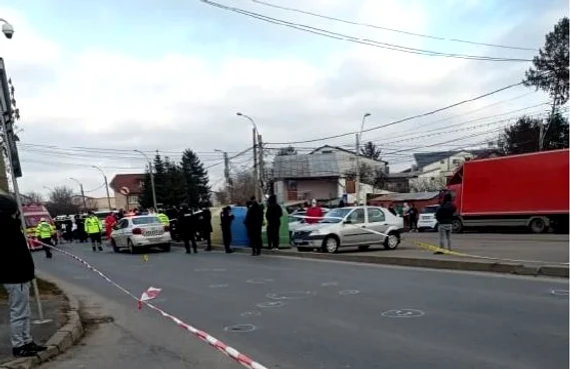 Locul unde a avut loc accidentul în care o fetiță de 13 ani a murit Foto: Click!