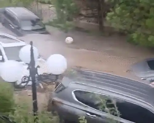 Inundații în Sunny Beach, Bulgaria 