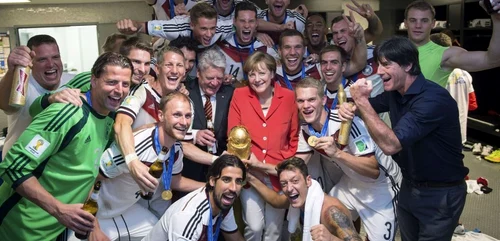 Angela Merkel echipa Germania CM 2014 FOTO Reuters