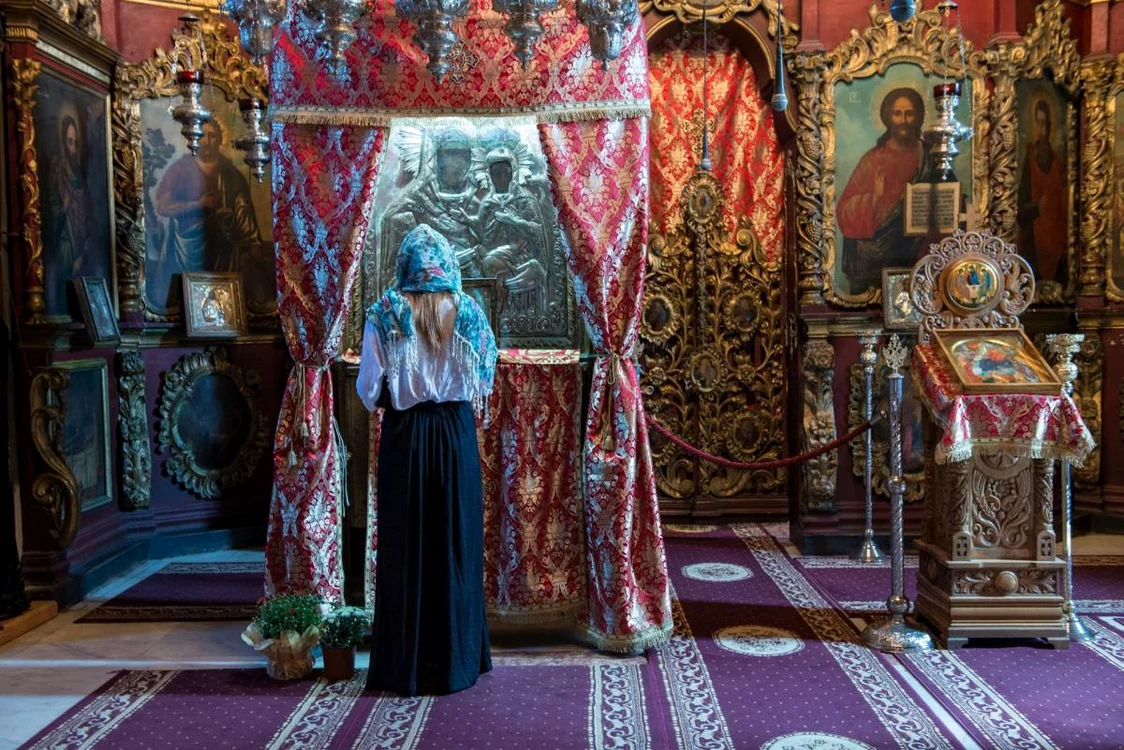 Icoana provine de la Ierusalim FOTO Ștefan Cojocaru - Mitropolia Moldovei 