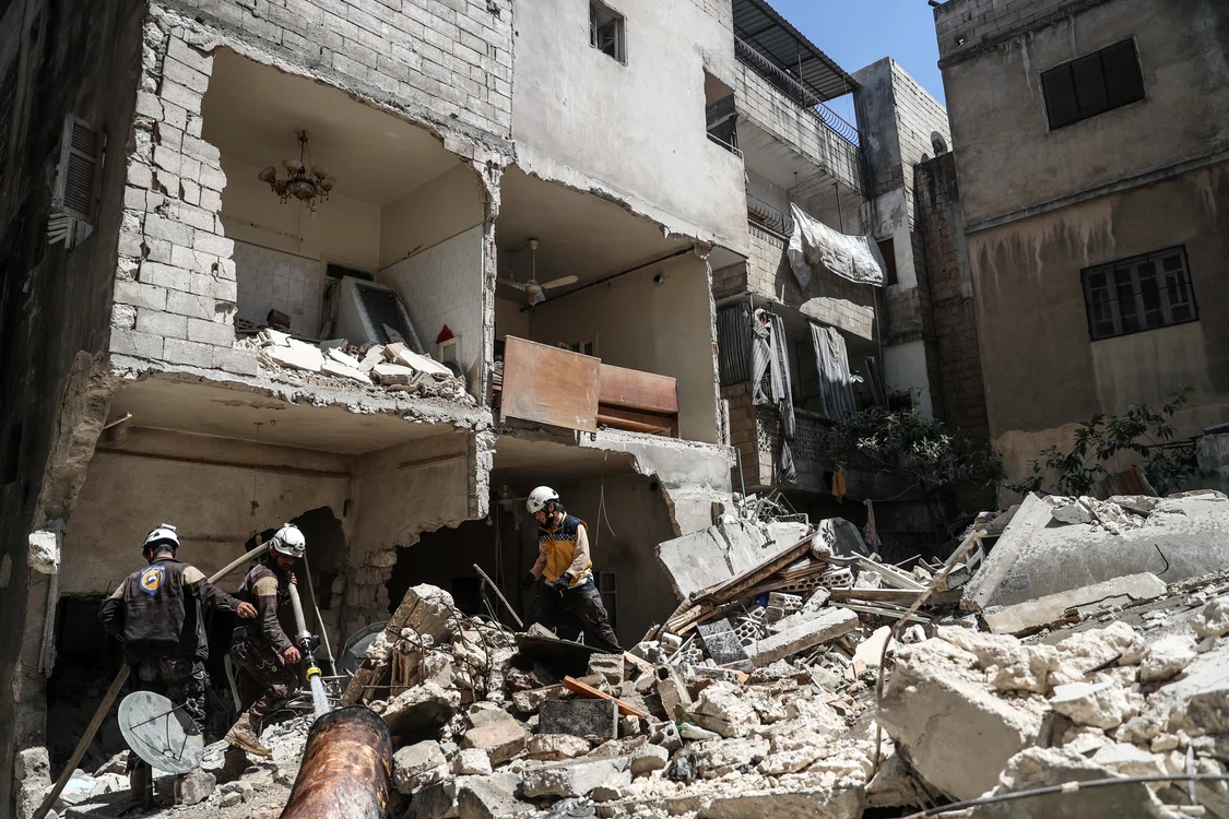 Un război crunt are loc în Siria, iar distrugerile sunt uriașe. FOTO: EPA EFE