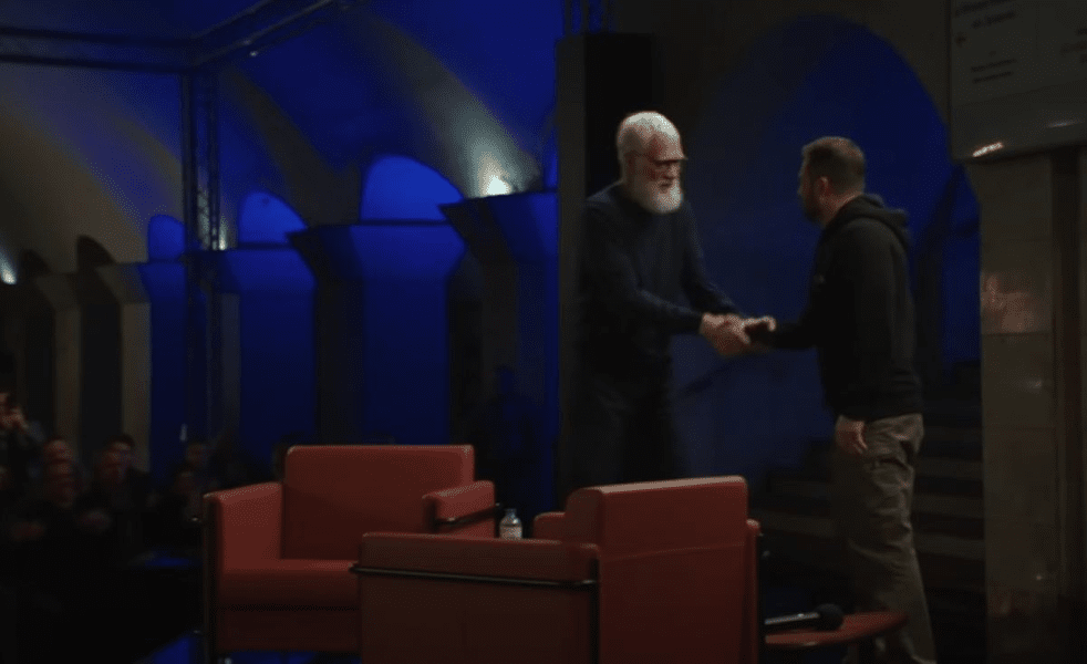 Ce își dorește Zelenski după încheierea războiului cu Rusia. Interviu acordat lui  David Letterman într-o stație de metrou din Kiev VIDEO