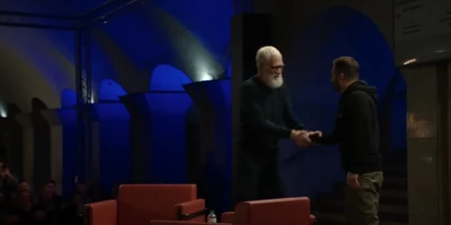 Zelenski și David Letterman  Foto captură video YouTube jpg