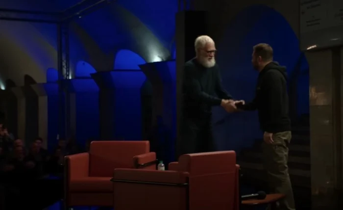 Zelenski și David Letterman 