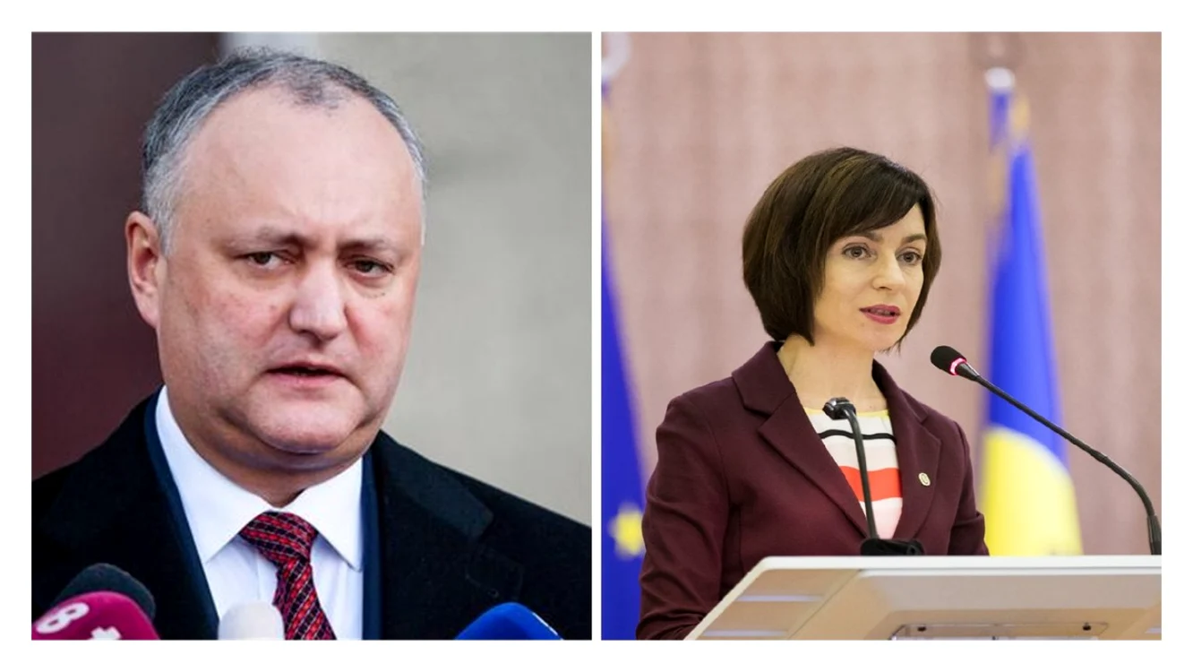 Maia Sandu şi Igor Dodon, adversarii duelului final din 15 noiembrie pentru preşedinţia Republicii Moldova