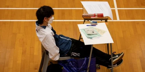 Elevi dau examenul de bacalaureat în Hong Kong China FOTO Guliver / Getty Images / Jerome Favre