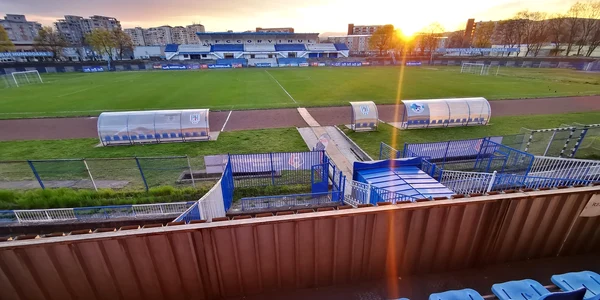 Stadionul Michael Klein din Hunedoara. Foto Daniel Guță. ADEVĂRUL