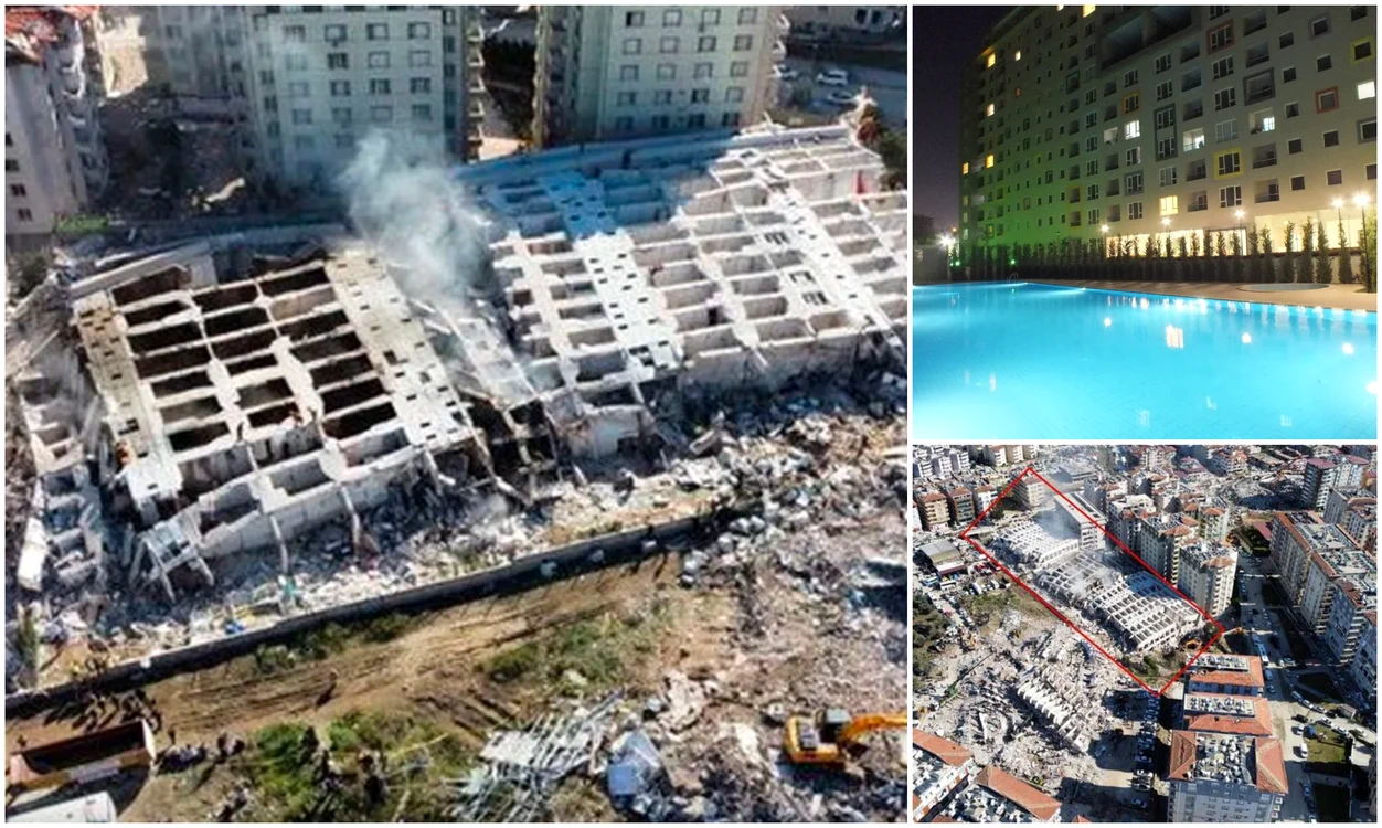 Blocurile de lux care s-au rupt de la bază după cutremurul din Turcia, prezentate ca un „colț de rai“