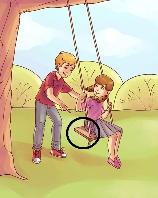 Leagănul nu se află în echilibru