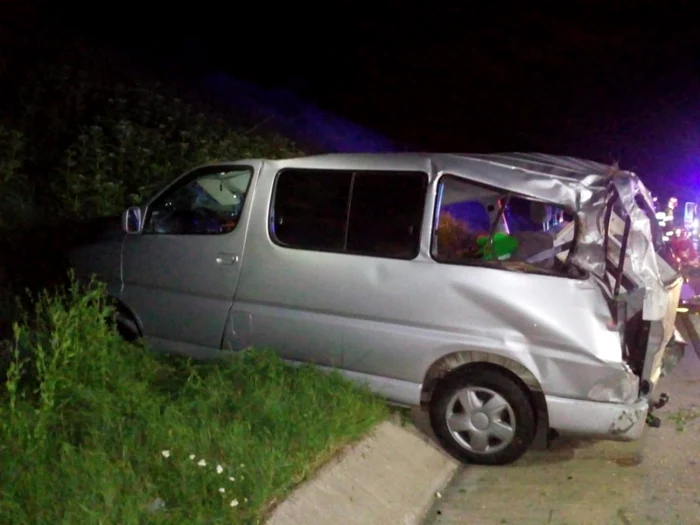 Accidentul s-a petrecut în jurul oreo 2.30 noaptea. FOTO: Poliţia Cluj