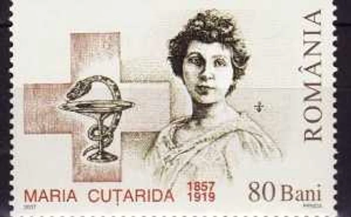 Timbru omagial Maria Cuţarida, cu valoare de 80 de bani