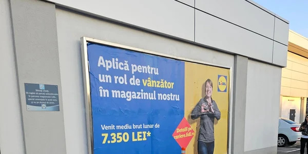 panou publicitar angajare lidl  Foto Facebook jpg