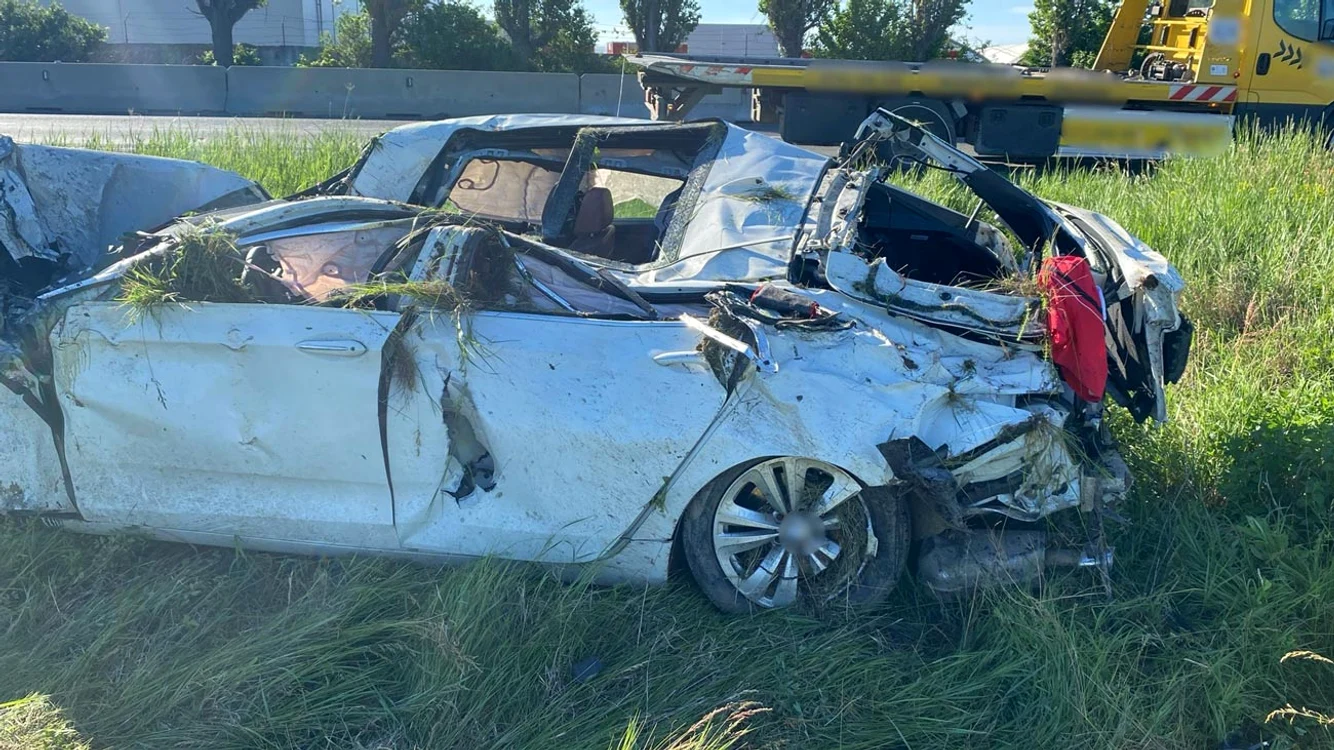 Un grav accident rutier s-a produs în noaptea de luni spre marți. FOTO: Obiectiv Vocea Brăilei