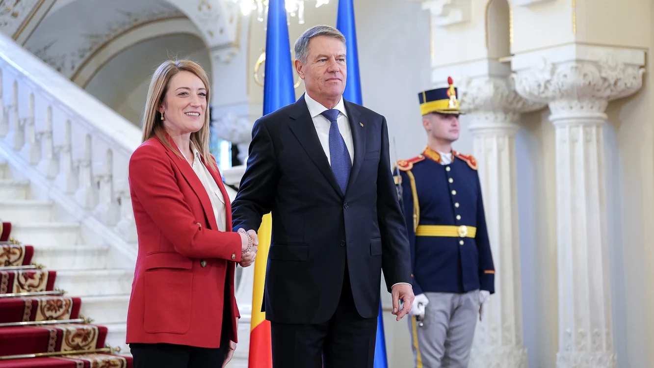 Roberta Metsola efectuează o vizită de lucru în România FOTO Administrația Prezidențială 
