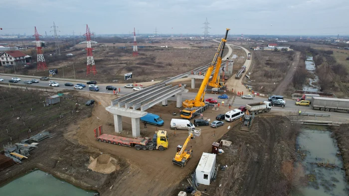 Construcția centurii Timișoara-Sud FOTO DRDP Timișoara