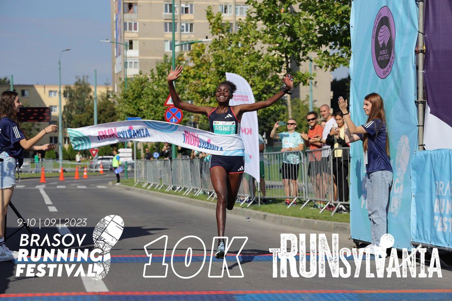 Record mondial la Brașov Running Festival: Agnes Ngetich, rezultat istoric în proba de 10 kilometri